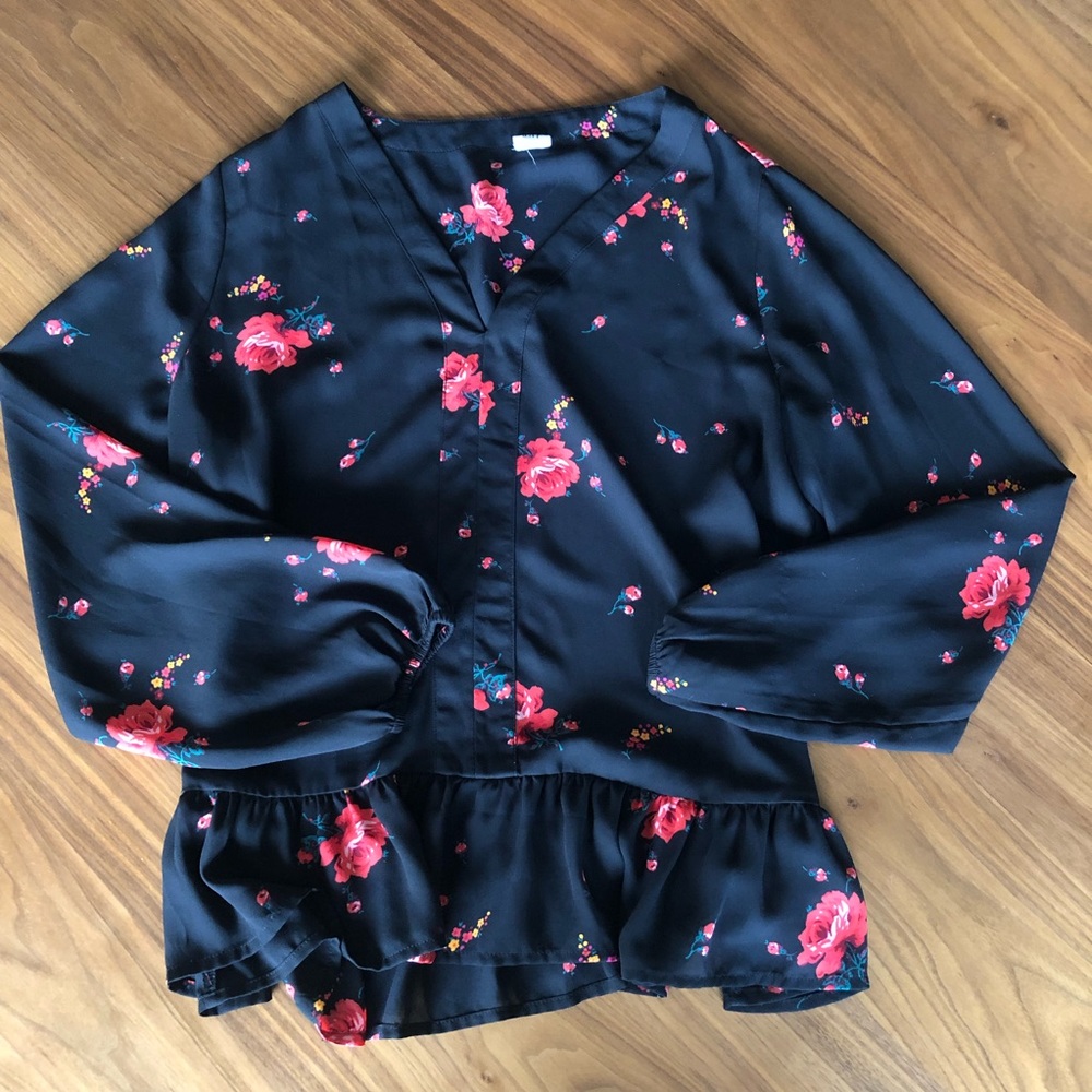 Gap Flowy Peasant Blouse, Size Small
